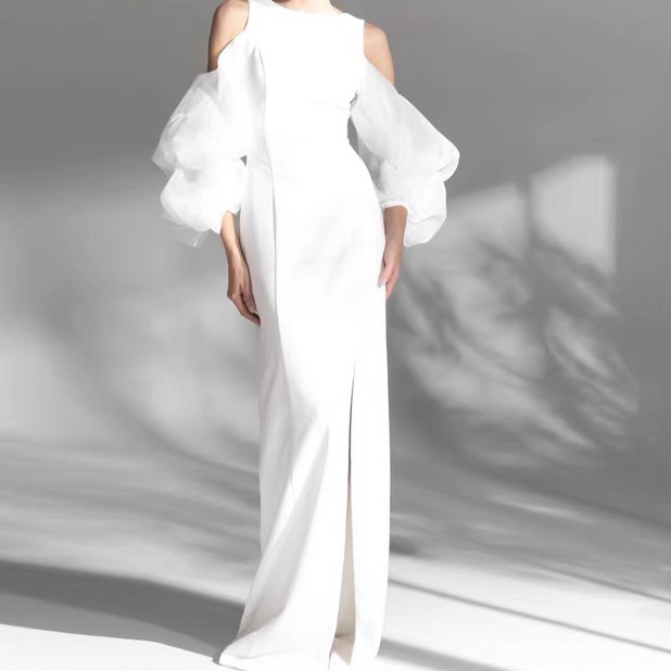 Pure White Long Dress